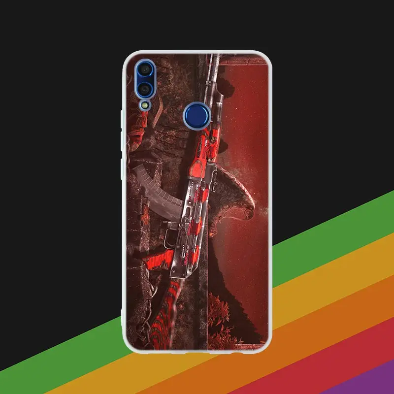 Phone Case 15 Silicone Cover Phone Case Counter Strike cs go Game For Huawei Honor 10i 20 Pro 9X Lite 8a 8x max 8c 7x 7a pro 6x V20 Paly Soft - Color: Phone Case 15