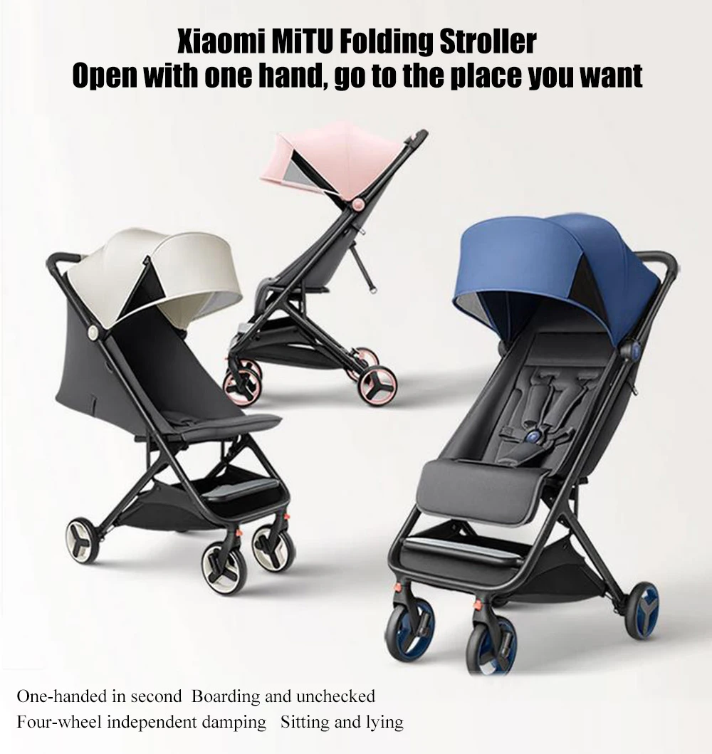 Складная коляска MiTU, многофункциональный чехол на колесиках для малышей, легкая портативная коляска, алюминиевая коляска для путешествий