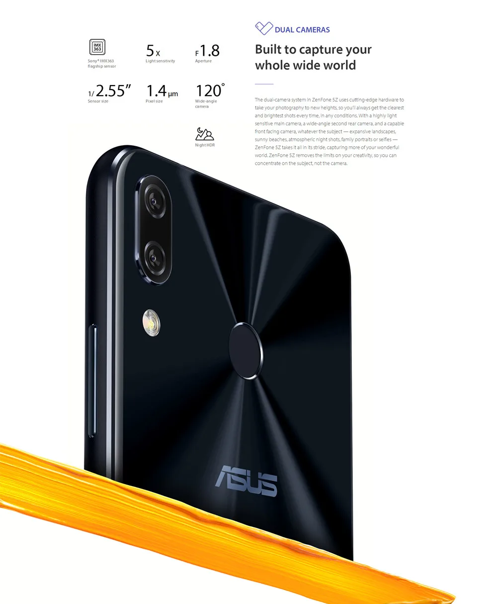 Global Version ASUS ZenFone 5Z ZS620KL 6GB 64GB Android8.0 6.2"19:9 FHD+Notch ScreenSnapdragon 845 Face ID Fast Charge Telephone