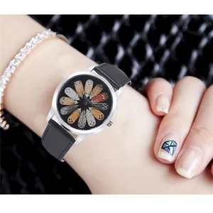 Женские кварцевые часы с ремешком в виде совы, модные повседневные часы с кожаным ремешком, Прямая поставка # C