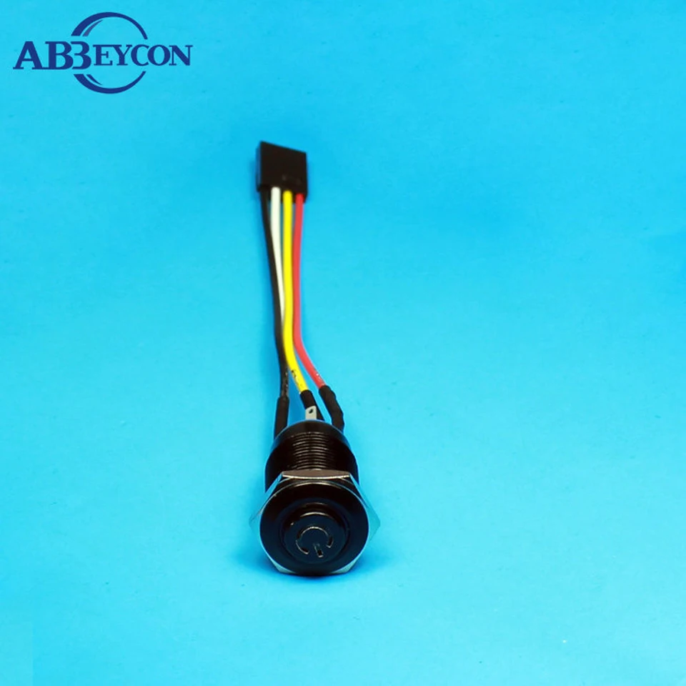 16 мм фиксирующее кольцо и силовой символ со светодиодной подсветкой черный