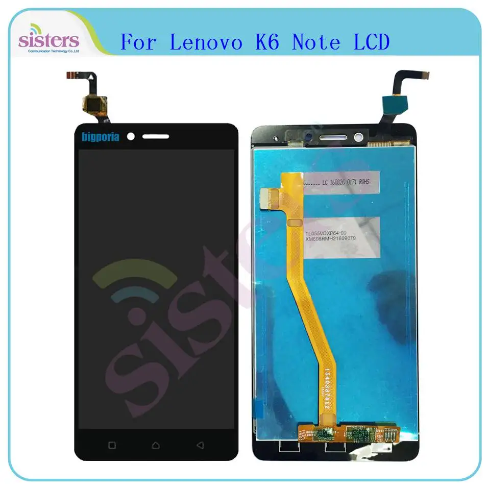 ЖК-дисплей для Lenovo K6 Note с сенсорным экраном дигитайзер K53a48 в сборе сенсорный