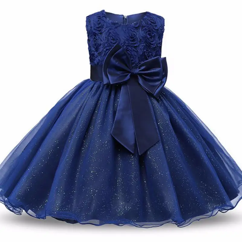 2019 Vestidos Mujer Girl Baptism New Dress Sleeveless Kid Dresses Girls Clothes Party Princess Nina 0-9 Year Birthday | Детская одежда