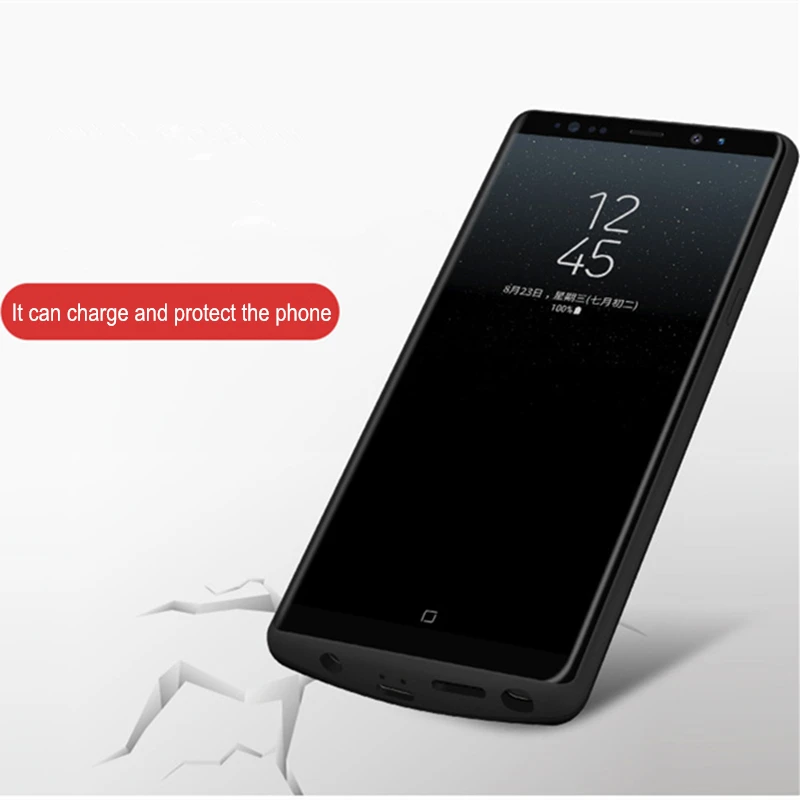 Чехол для зарядного устройства KQJYS 6500 мАч для samsung Note 8, чехол для аккумулятора, внешний резервный внешний аккумулятор для samsung Galaxy Note 8, чехол для зарядки