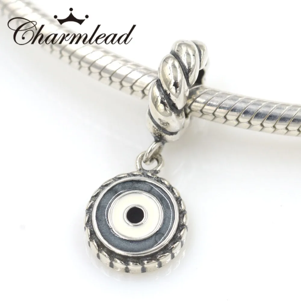 Подвеска Шарм для браслета из серебра 925 пробы с изображением сглаза|pandora charm