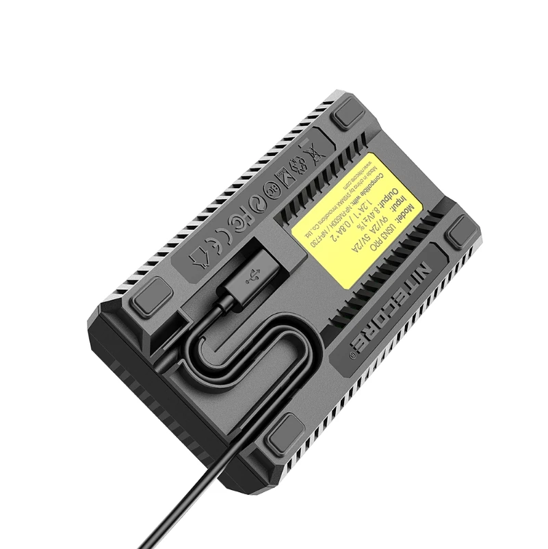Зарядное устройство nitecore USN3 Pro с двумя слотами USB QC для камер Sony NP FM500H F550 F970