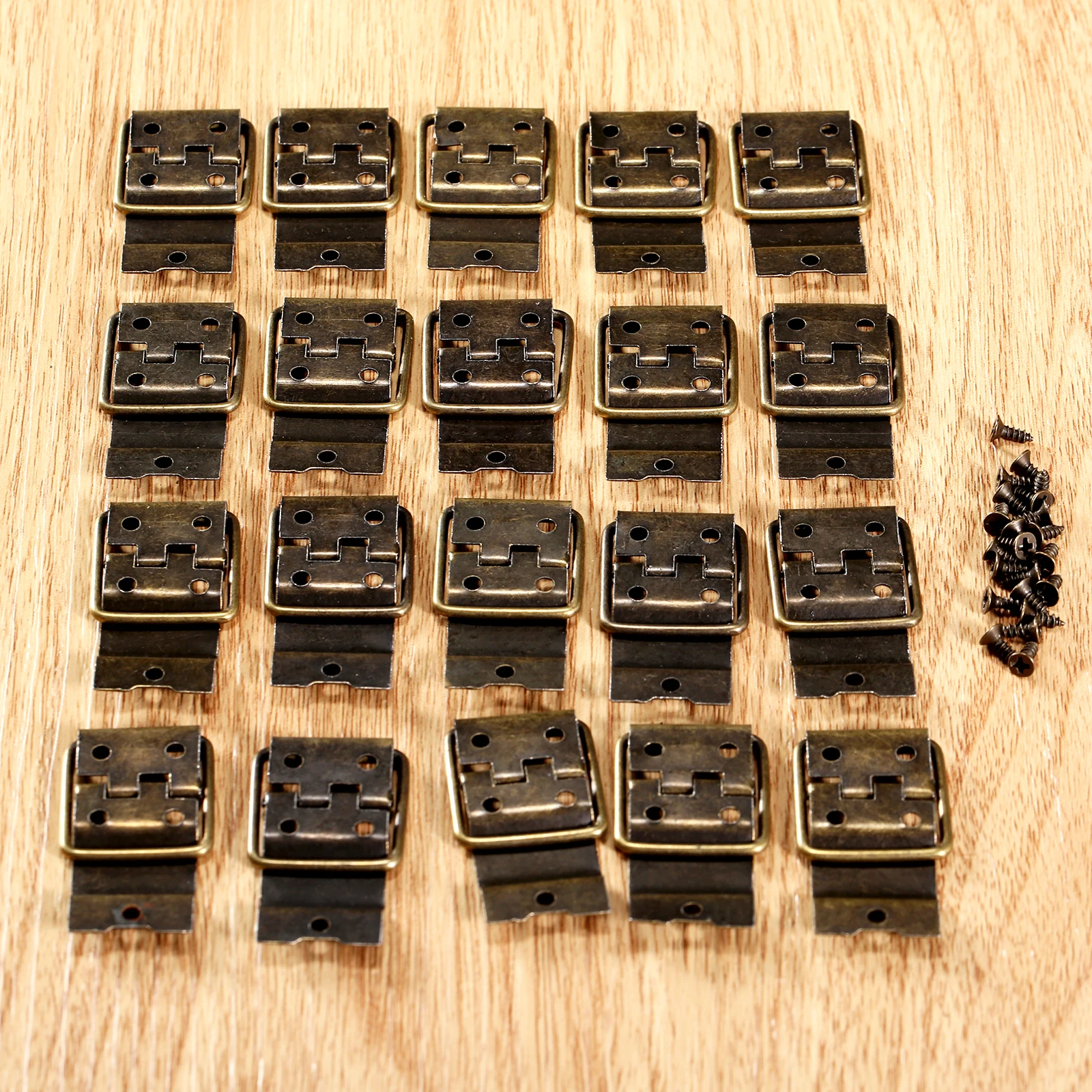 20 шт старинный Бронзовый Шкаф Петли мебельной фурнитуры дверные петли ящика