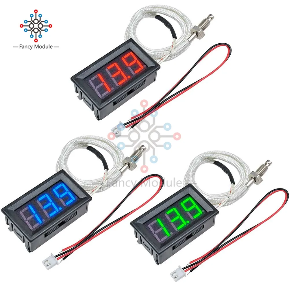 

XH-B310 LED Digital Thermometer 12V Temperature Meter K-type M6 Thermocouple Tester table -30 ~ 800C Industrial 40% off 3colors