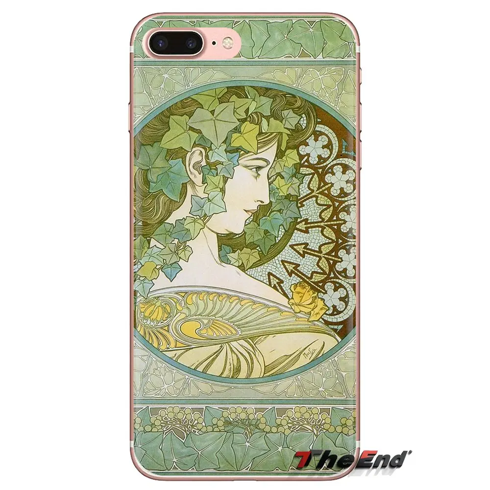 art poster ALPHONSE MUCHA For Oneplus 3T 5T 6T Nokia 2 3 5 6 8 9 230 3310 2.1 3.1 5.1 7 Plus 2017 2018 Soft Transparent Bag Case |