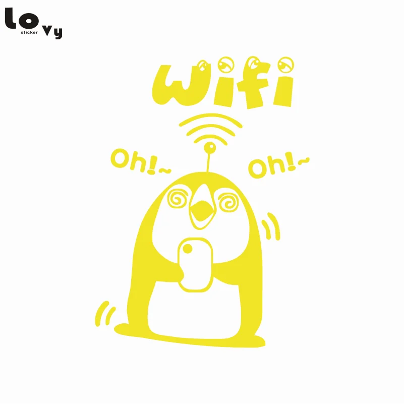 Беспроводной WiFi стикер стеклянное окно в магазине украшение виниловая настенная