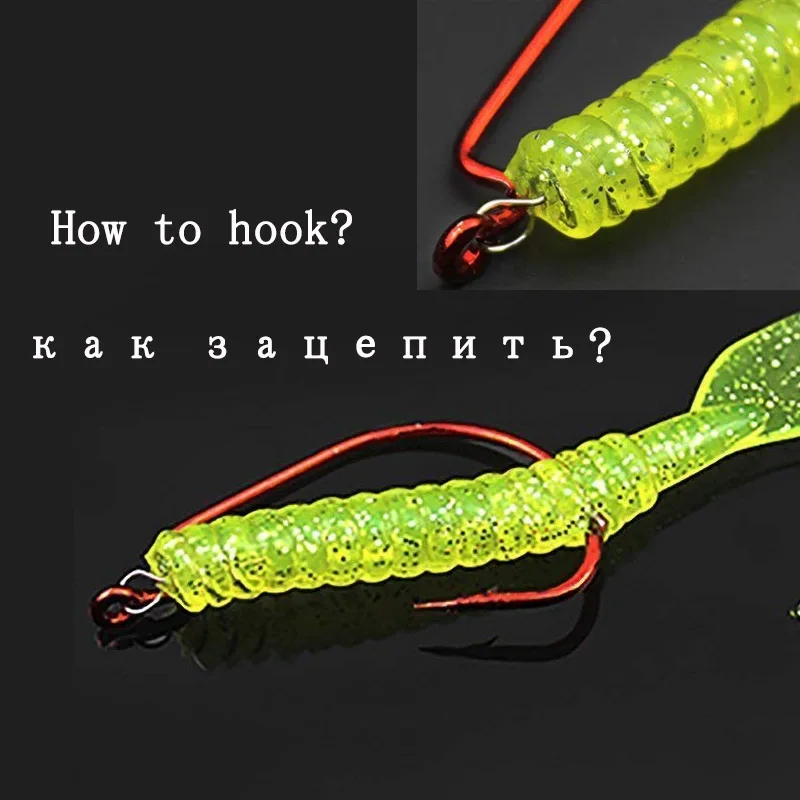 SEALURER 1 шт. рыболовная Мягкая приманка Shad Worm Swimbaits Jig Head Fly Fishing искусственная | Спорт