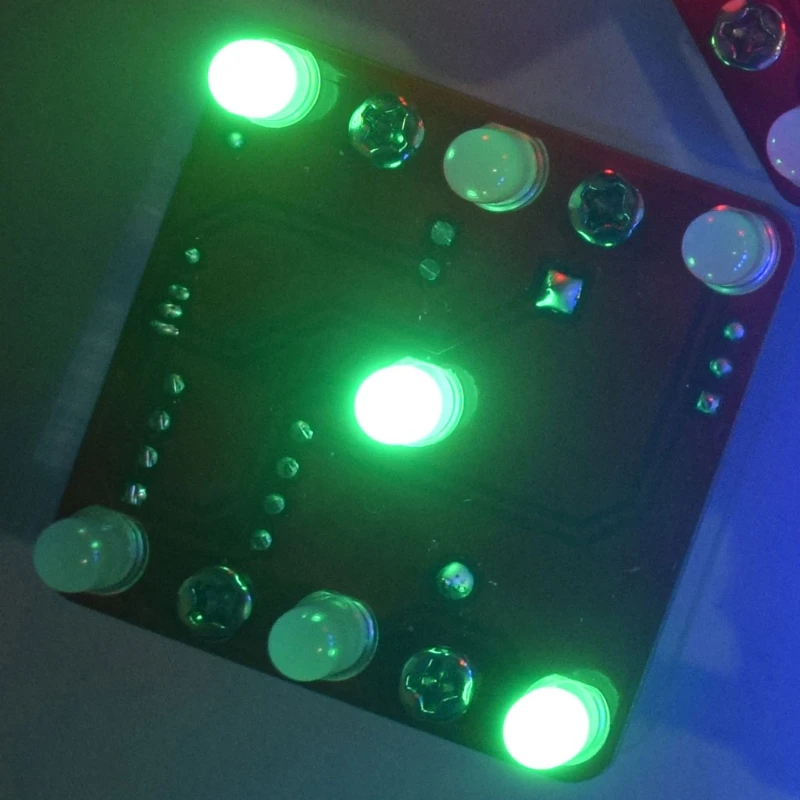 DIY качели тряски LED кости комплект с небольшой вибрацией двигателя Diy Электронные