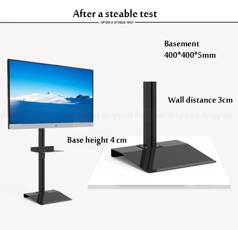 Dsupport 3"-70" ЖК-светодиодный ТВ шкаф/напольная подставка для компьютера монитор держатель дисплей французский ТВ кронштейн TD513 серия