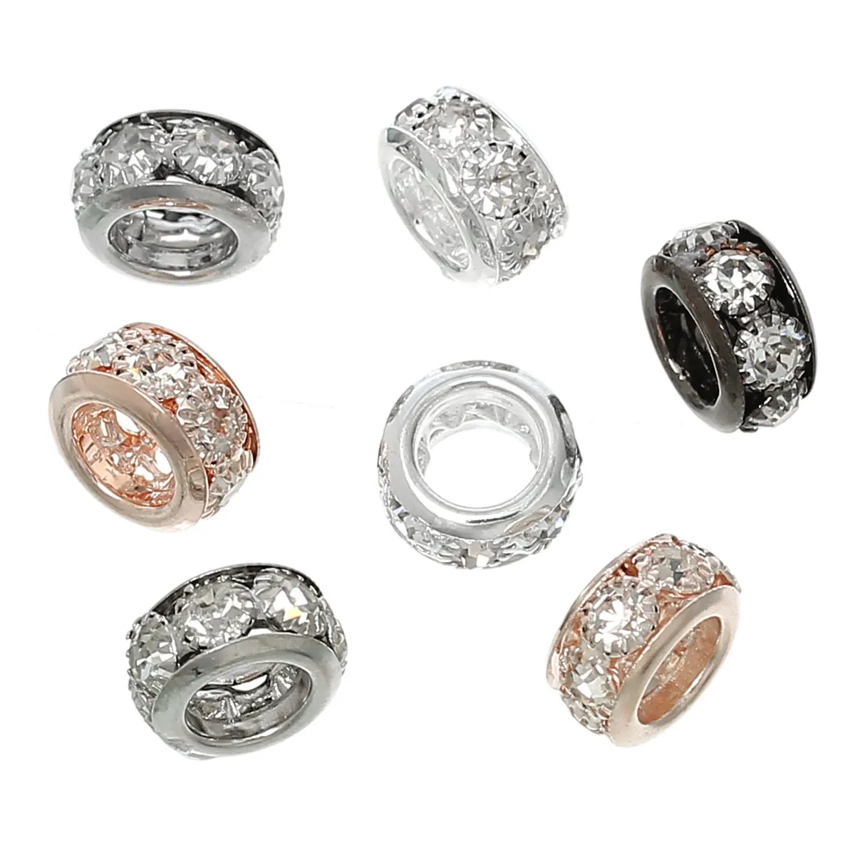 DoreenBeads Европейский стиль очаровательные Бусины круглые в случайном порядке