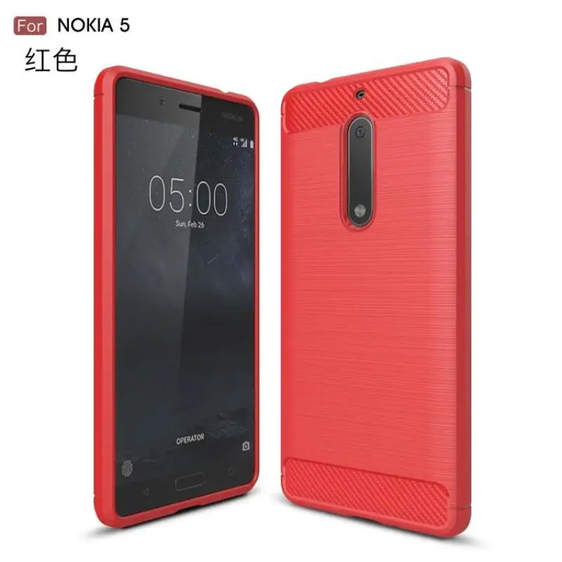 Чехол с защитой от царапин 3D из углеродного волокна для Nokia 5,1 plus 3,1 2,1 1X6 6 7plus 2 3 5 6 7 8 9 мягкий чехол из ТПУ для мобильного телефона
