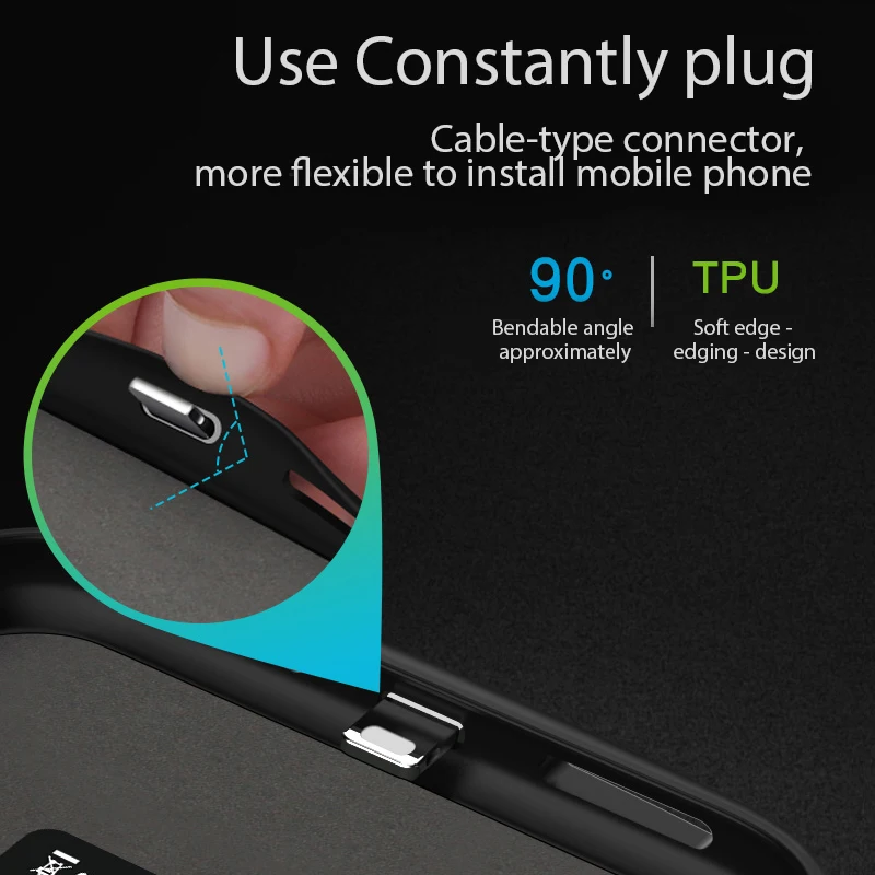 VVKing 5000 mAh/6000 mAh Аккумулятор Чехол для iPhone X R XS максимальный чехол 1A быстрое