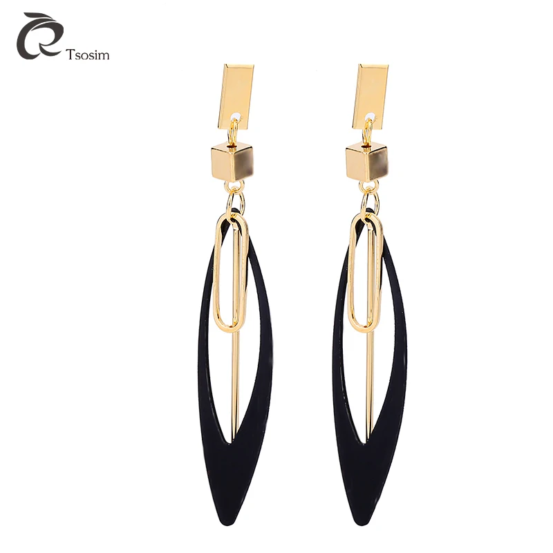 

2018 new fashion boutique temperament wild geometric earrings metal creative female ear ornament jewelry pendant