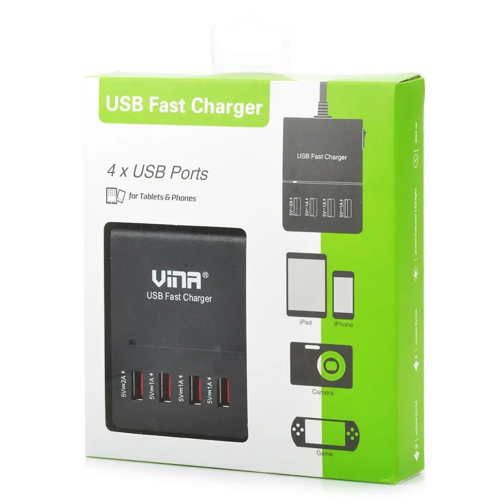 Зарядное устройство USB быстрая зарядка 2 1 быстрое зарядное для iPhone Samsung Xiaomi Xuawei iPad