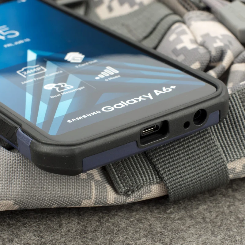 KEYSION чехол для телефона samsung Galaxy A6 плюс Армейский Камуфляж узор из ПК + ТПУ 2 in1