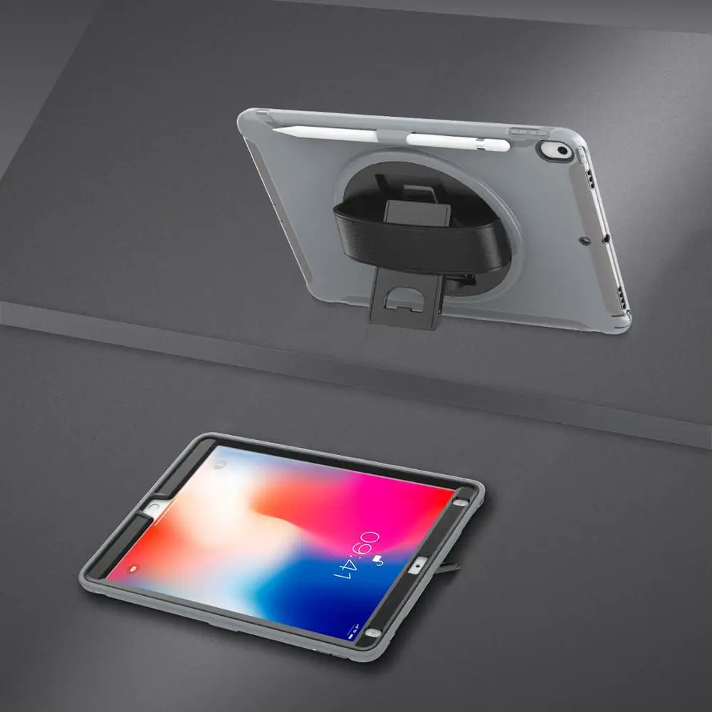 Для iPad Air 3 чехол на 360 градусов вращающийся на руку ремешок карандаш держатель противоударный чехол для iPad Air 3 10,5 iPad Pro 10,5