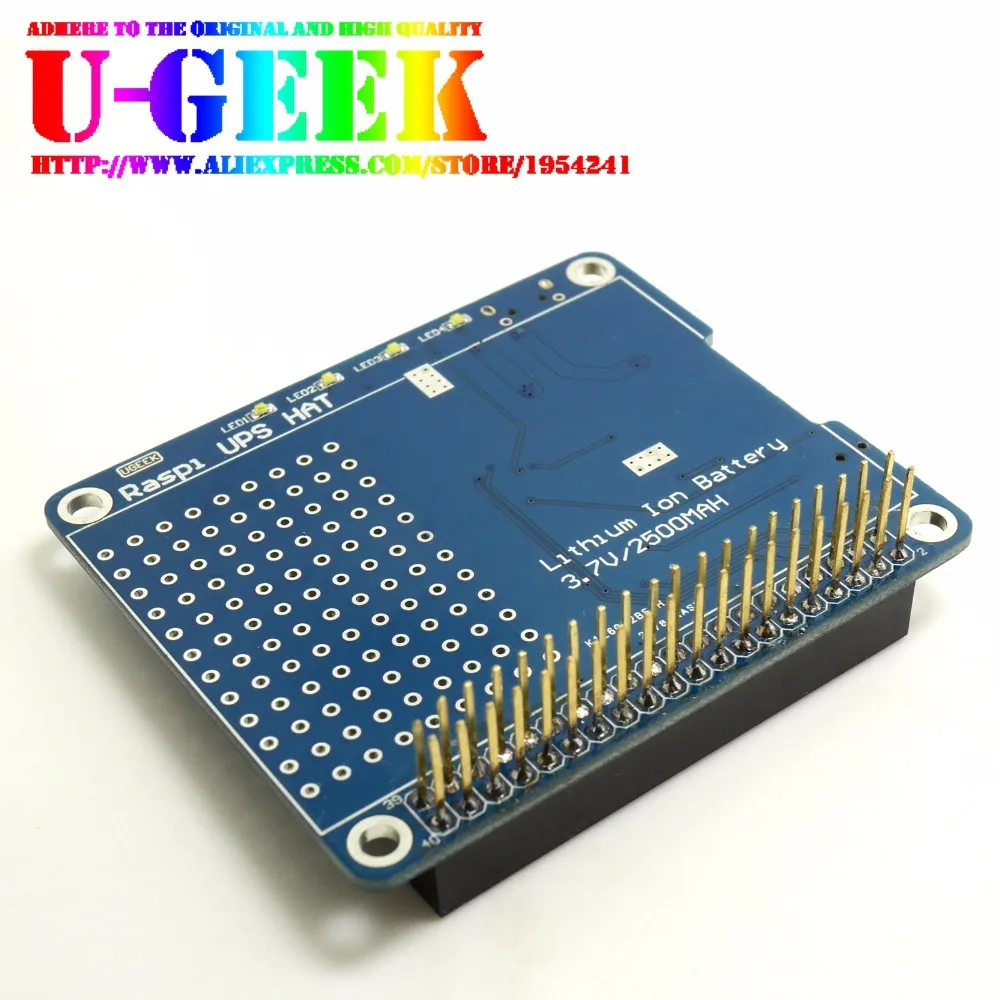 Плата для HAT Pi 3B/Raspberry 4/3B +/3A +/2B/4B/Zero w адаптер аккумулятора Raspberry источник питания