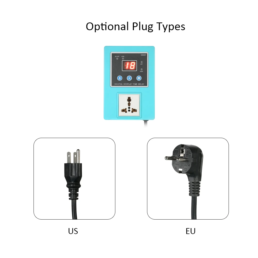 Цифровое беспроводное реле таймера со светодиодным дисплеем и пультом