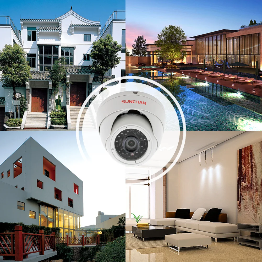 SunChan высокое качество 1.3MP AHD камера Цвет CMOS 1500TVL 960 P 24 ИК светодиодов Ночное Видение