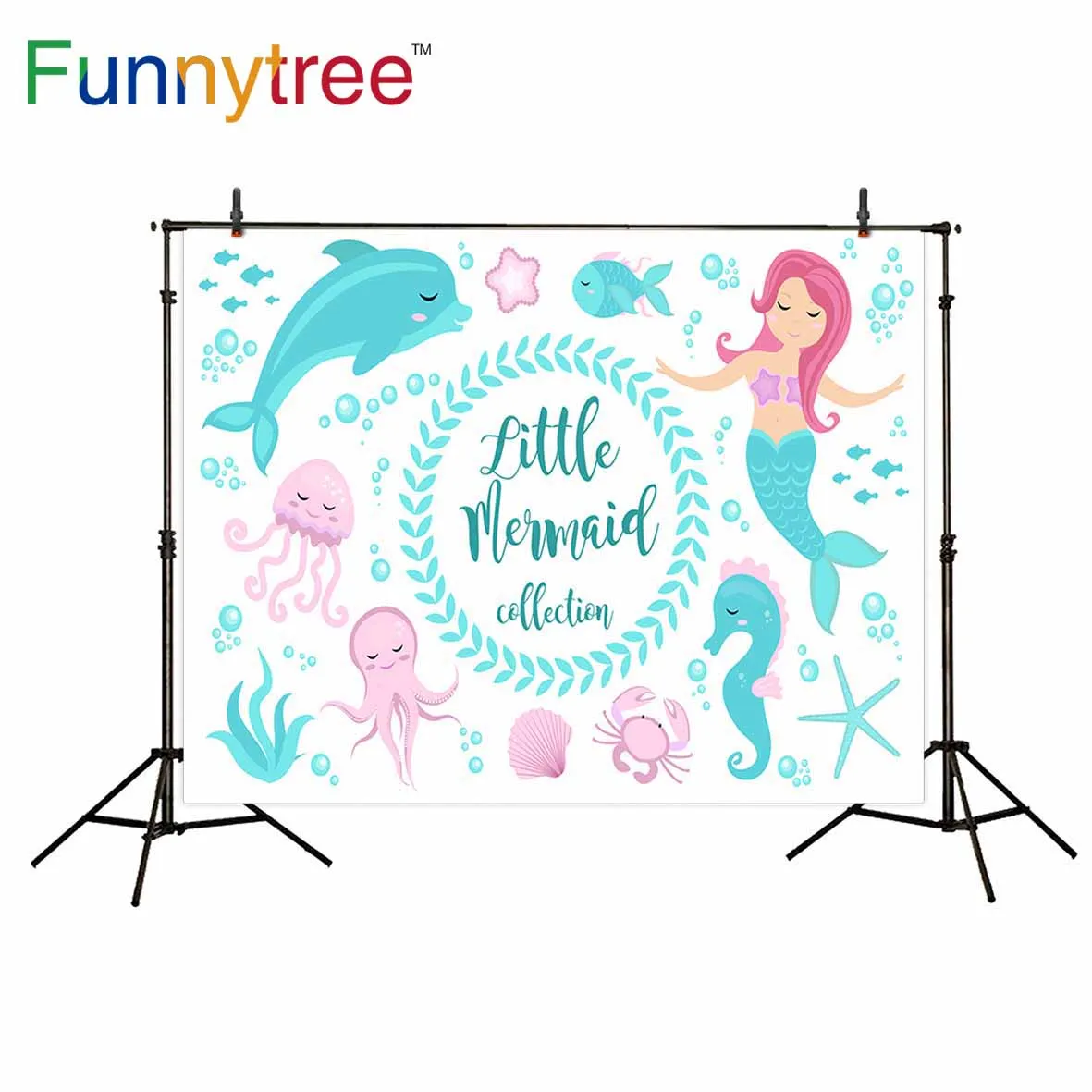 

Funnytree backgrounds for photo studio cartoon fariy tale princess underwater kids photography backdrop photocall photobooth