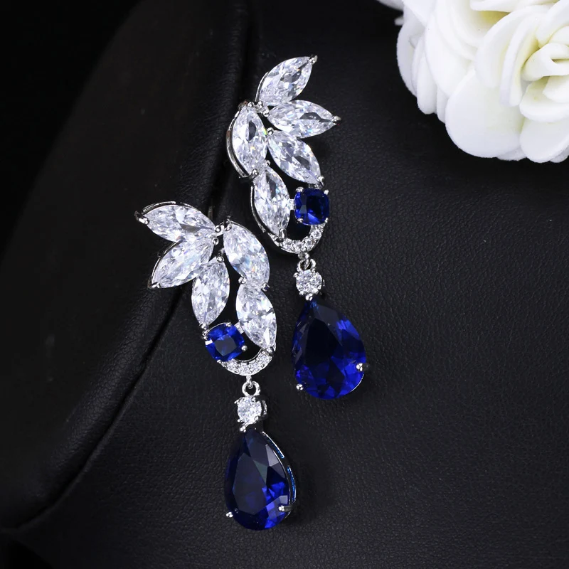 CWWZircons великолепные кубические циркониевые камни большие длинные желтые Висячие