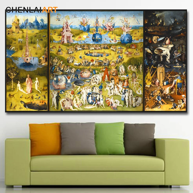 Hieronimus Bosch Сад земных прелестей настенное искусство современные известные картины плакат и печатная графика без рамки