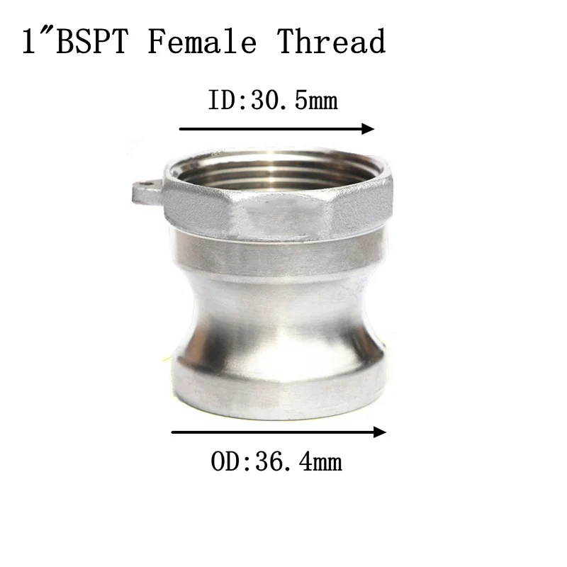 1/" 3/4" " 1-1/4" 1-1/" BSPT внутренняя резьба Camlock 304 из нержавеющей стали A Тип кулачковый замок фитинг насос адаптер для доморощенного - Цвет: NO3