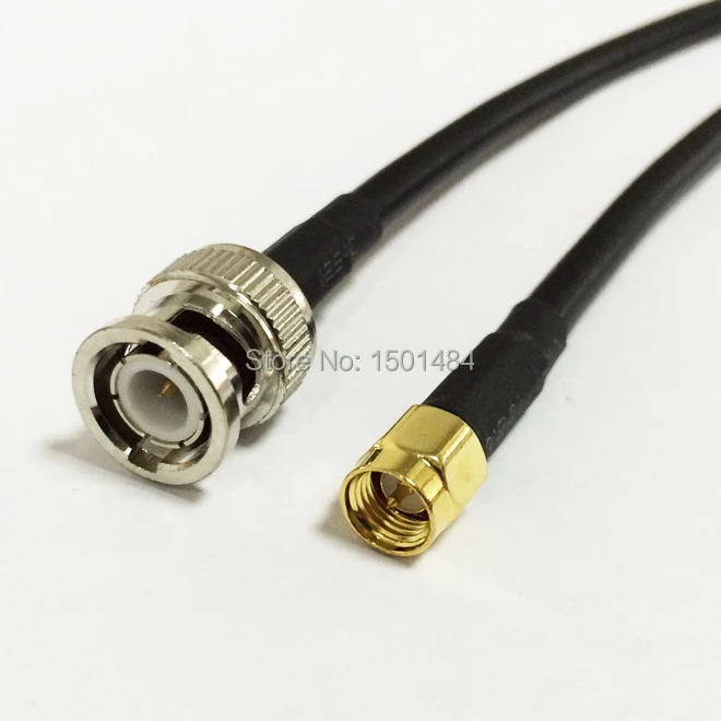 НОВЫЙ SMA Штекерный переключатель BNC радиочастотный коаксиальный кабель RG58 по