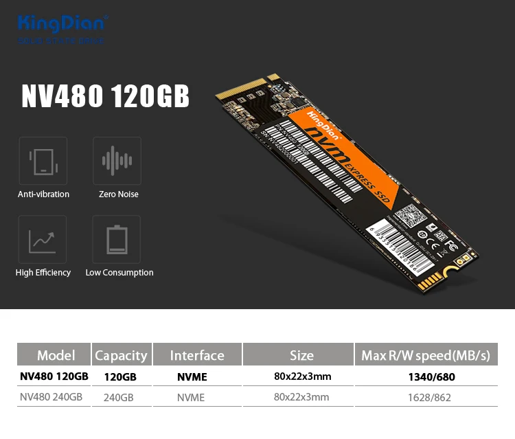 KingDian SSD M2 NVME SSD M.2 2280 PCIE NVMe диск 120 ГБ 240 ГБ 22*80 мм HD SSD 120G Внутренний твердотельный диск Жесткий диск для ноутбука