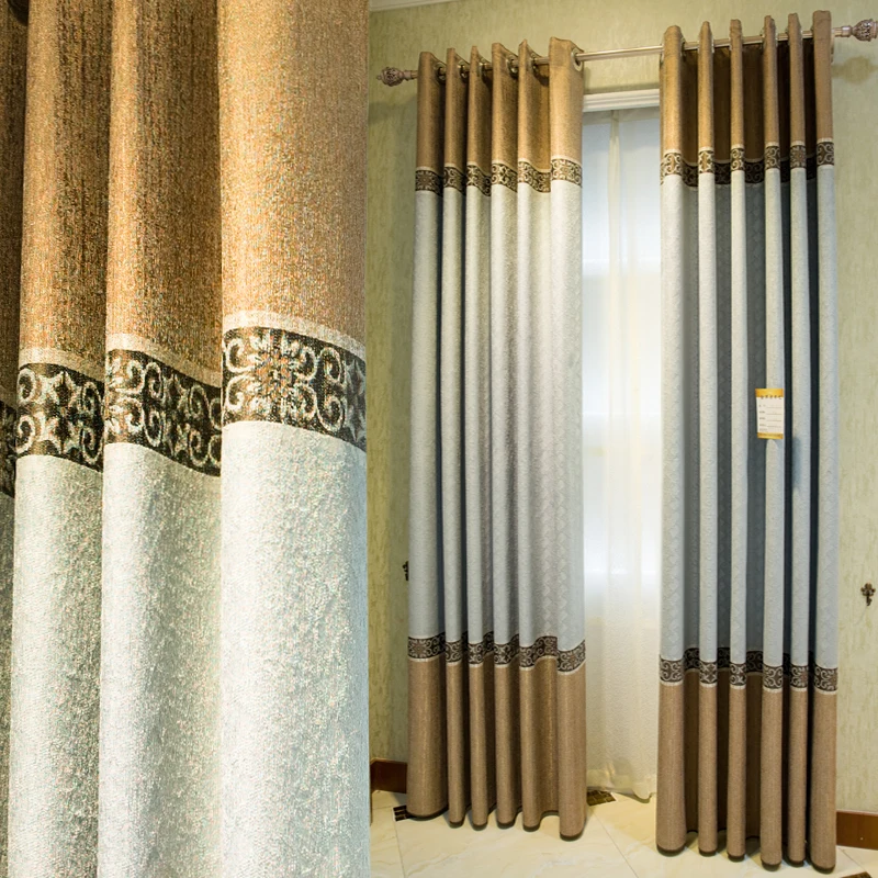 Плотные ветрозащитные шторы с бесплатной доставкой! 2 цвета синели современные в