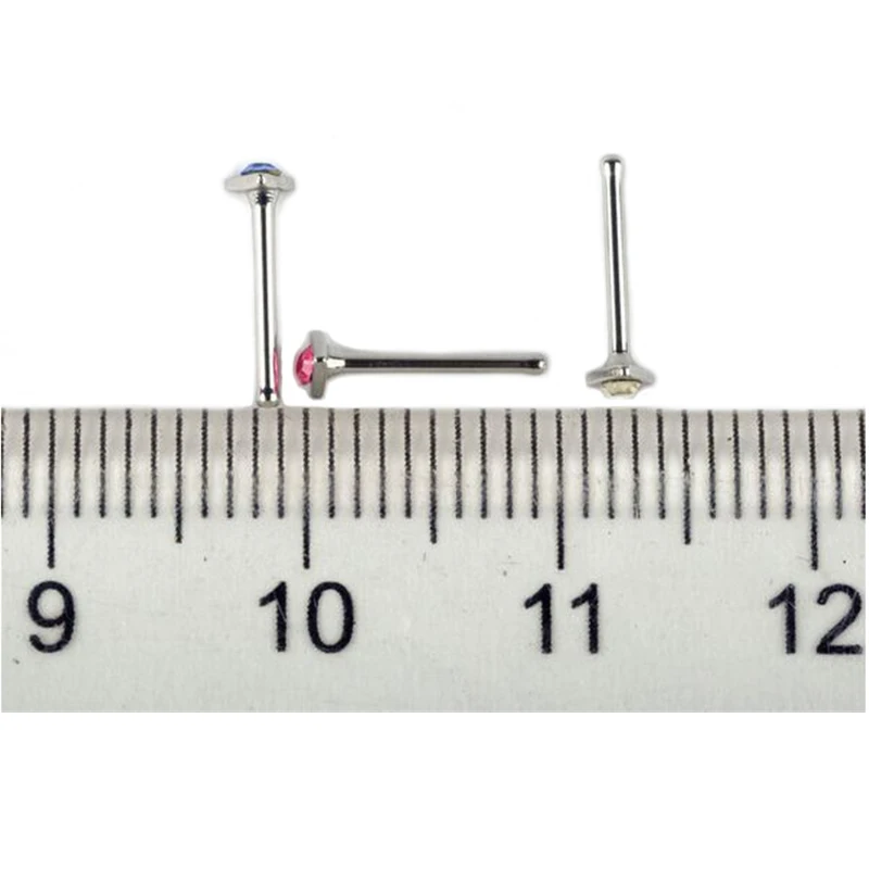 Серьги гвозди для носа 24 шт./компл. ювелирные изделия из нержавеющей стали тела