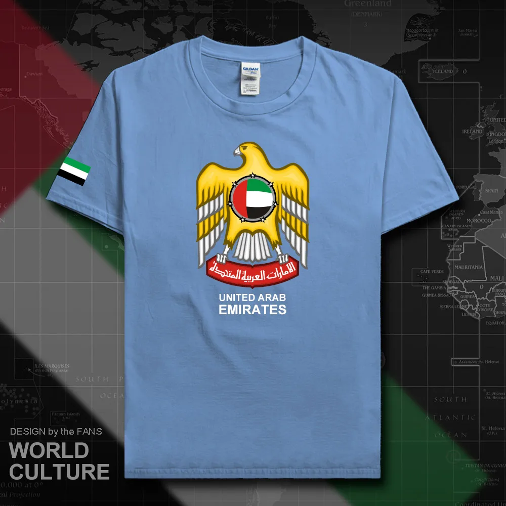 united Arab Emirates men t shirt jerseys nation team tshirt 100% cotton t-shirts fitness brand clothing tees country ARE UAE 20