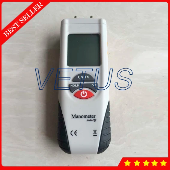 Двойной ЖК цифровой пьезометр с портативным дифференциальным манометром