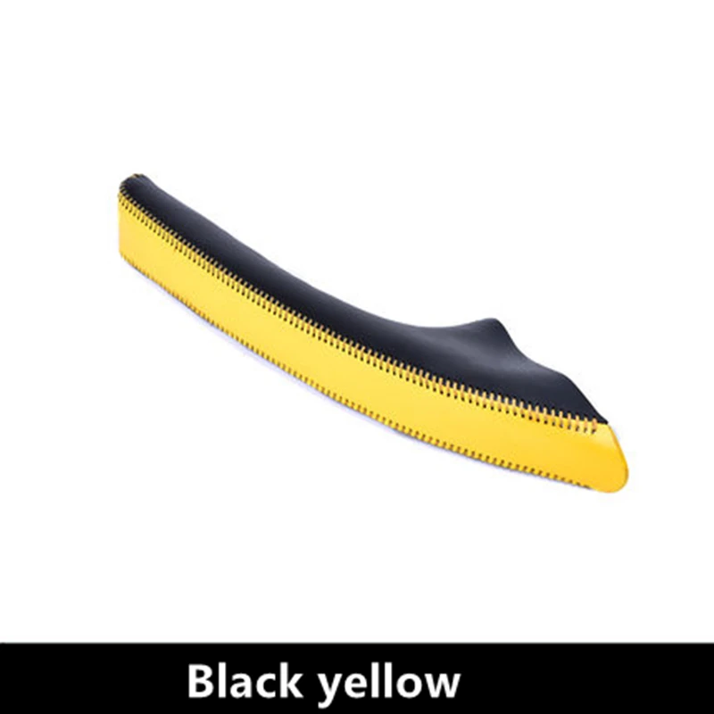 Black yellow Автомобильный рычаг переключения передач, крышка ручного тормоза для Mercedes new smart fortwo Forfour 453, аксессуары для внутренней отделки автомобиля, модификация - Название цвета: Black yellow