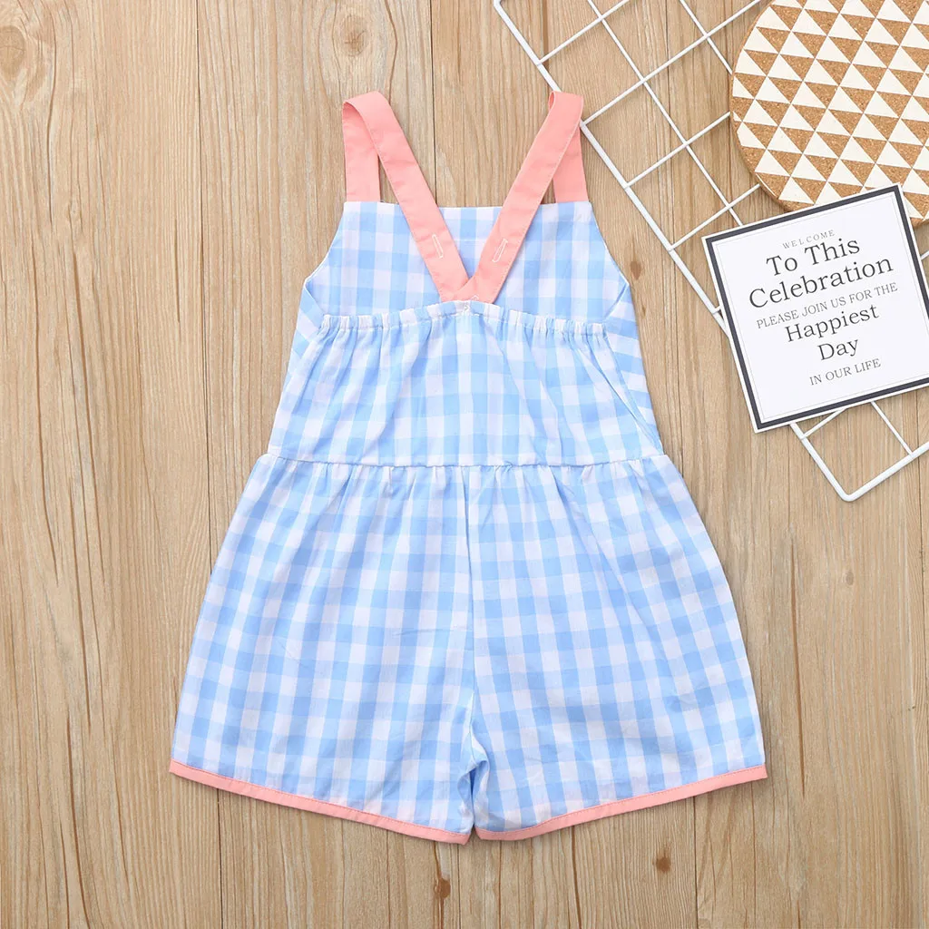 Kids Clothes Girls Baby Girl Cute Dresses Pockets Plaid Princess Knee-Length Sleeveless Fashion 2019 | Детская одежда и обувь