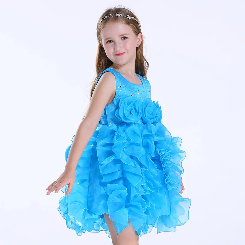 baby girls dress kids dresses for 2018 new arrivals children summer princess elegant blue HOT SALE | Детская одежда и обувь