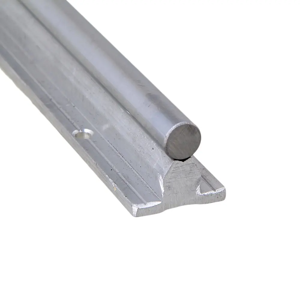 Серебряный Открытый роликовый подшипник скольжения блок и L200mm SBR12 линейный