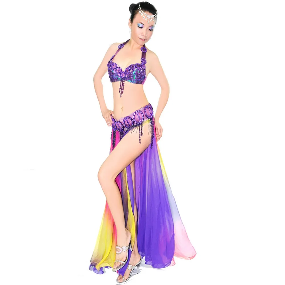 Красочные сексуальный танец живота пояс юбки Профессиональный Bellydance платье