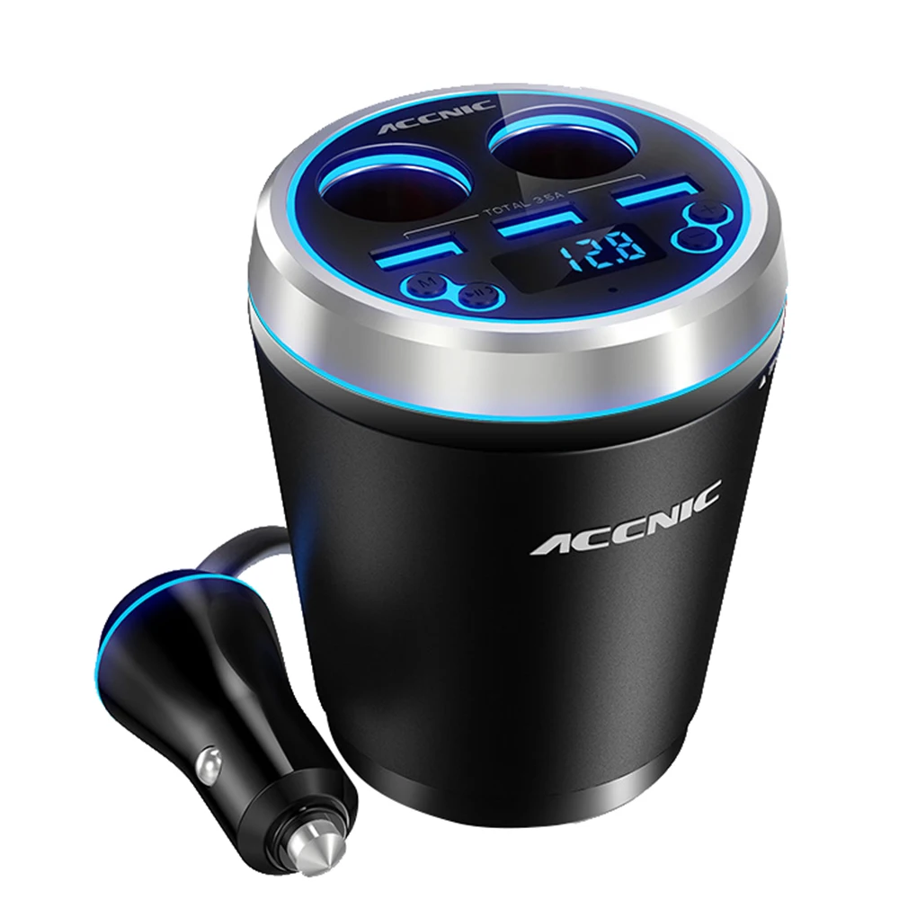 NO.3 ACCNIC Bluetooth громкой связи автомобильный прикуриватель MP3-плеер беспроводной 3 fm-трансмиттер с USB АВТО музыкальный плеер - Название цвета: NO.3