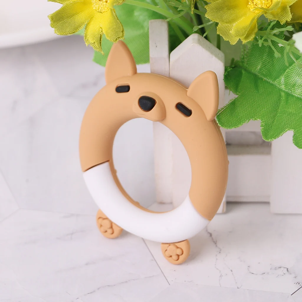 Детский Прорезыватель мультфильм лиса прорезывания зубов кольцо браслет