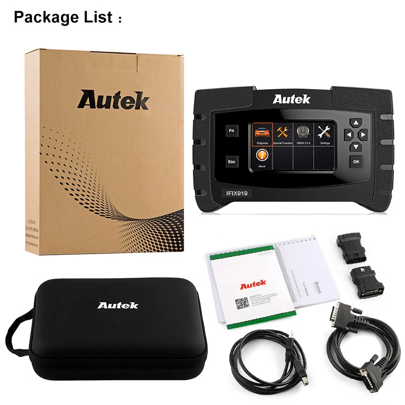 Автомобильный сканер Autek IFIX919 OBD2 с полной системой ABS сервис подачи масла сброс EPB