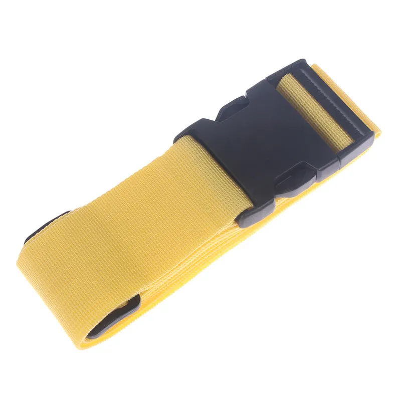 yellow 1 шт. полезный багажный ремень Регулируемый чемодан багажные бретельки на завязках Вниз Ремень Пряжка ремень дорожные аксессуары - Цвет: yellow