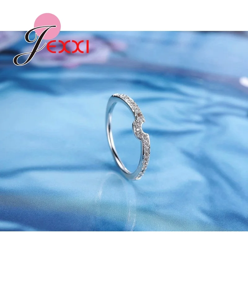 

Hot Selling 925 Sterling Silver Ring CZ Crystal Rings for Women Wedding Anillos Crystal Wholesale Jewelry