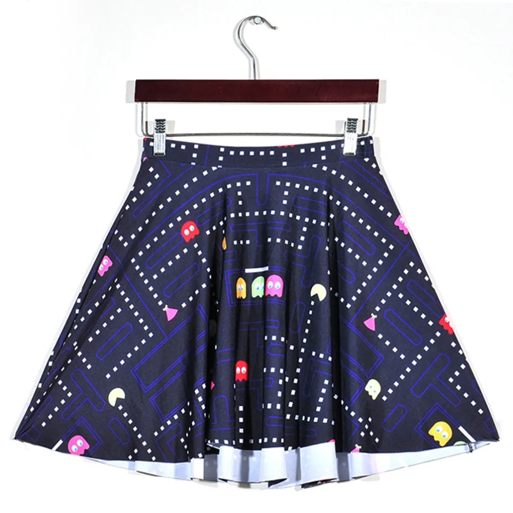 Женская мини-юбка с принтом горох осень 2017 | одежда