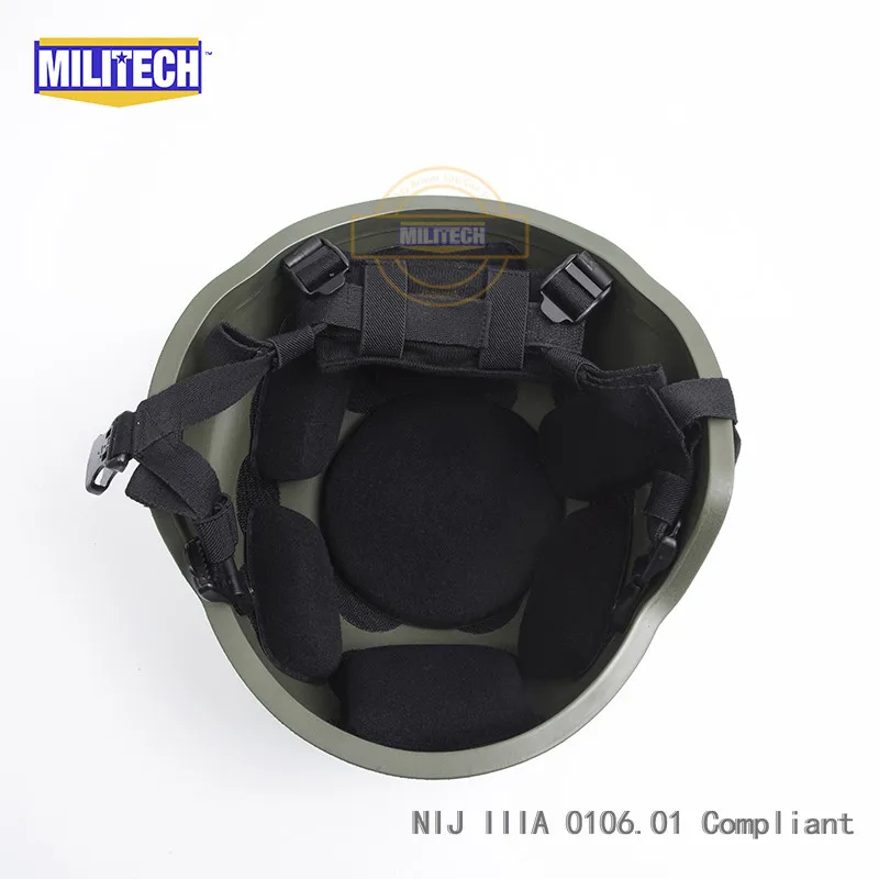 Пуленепробиваемый пуленепробиваемый шлем с тактическим козырьком MILITECH OD MICH ACH Mich