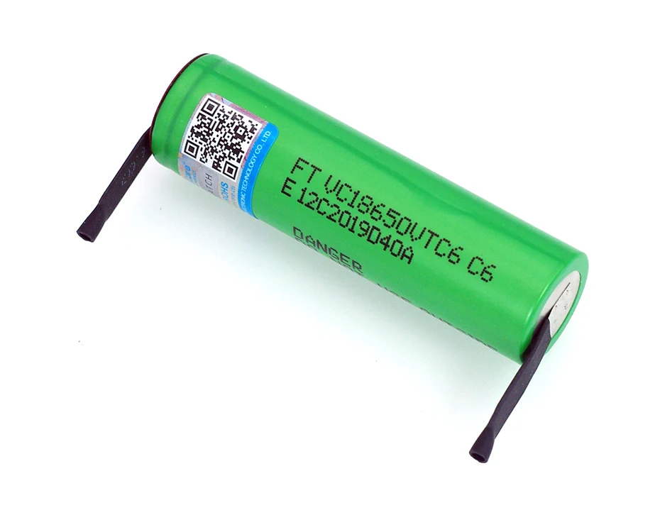 VariCore VTC6 3 7 V 3000 mAh 18650 литий-ионная аккумуляторная батарея 30A разрядка VC18650VTC6